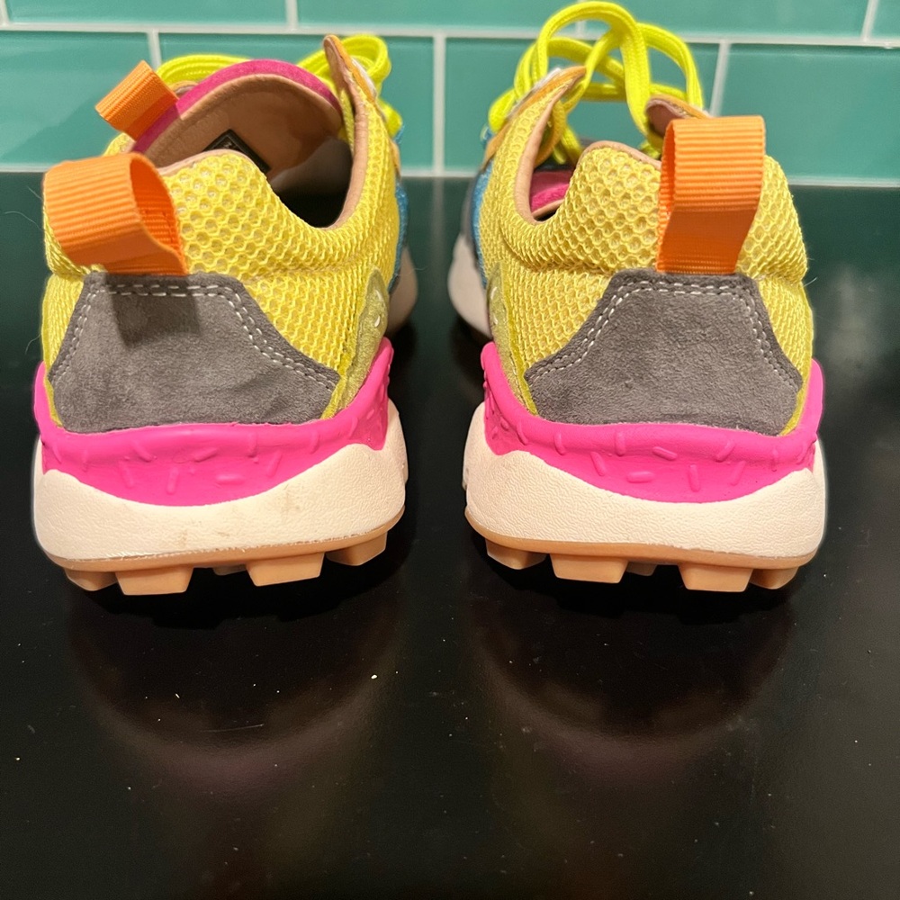 Flower Mountain Women's Sneakers with Yellow Accents - Picture 2 of 6